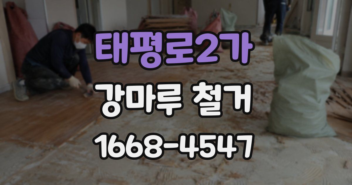 태평로2가 강마루 철거