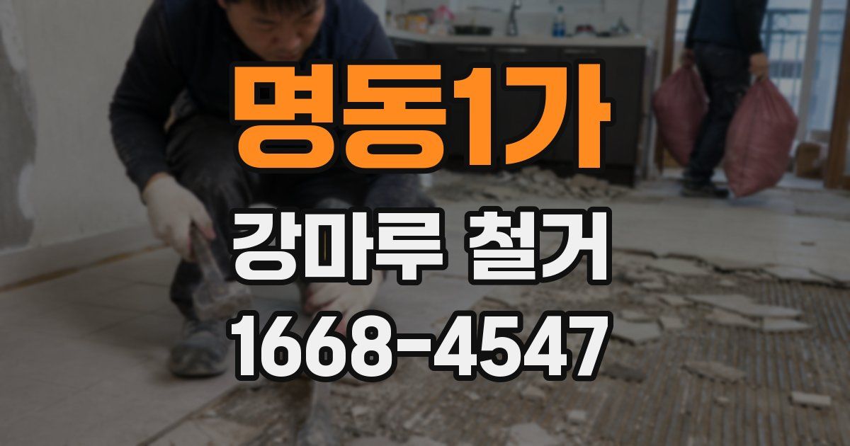 명동1가 강마루 철거