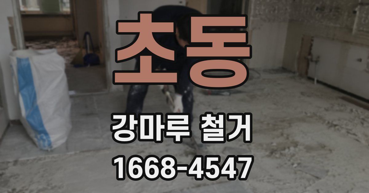 초동 강마루 철거