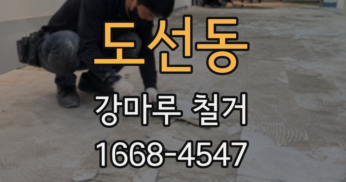 도선동 강마루 철거