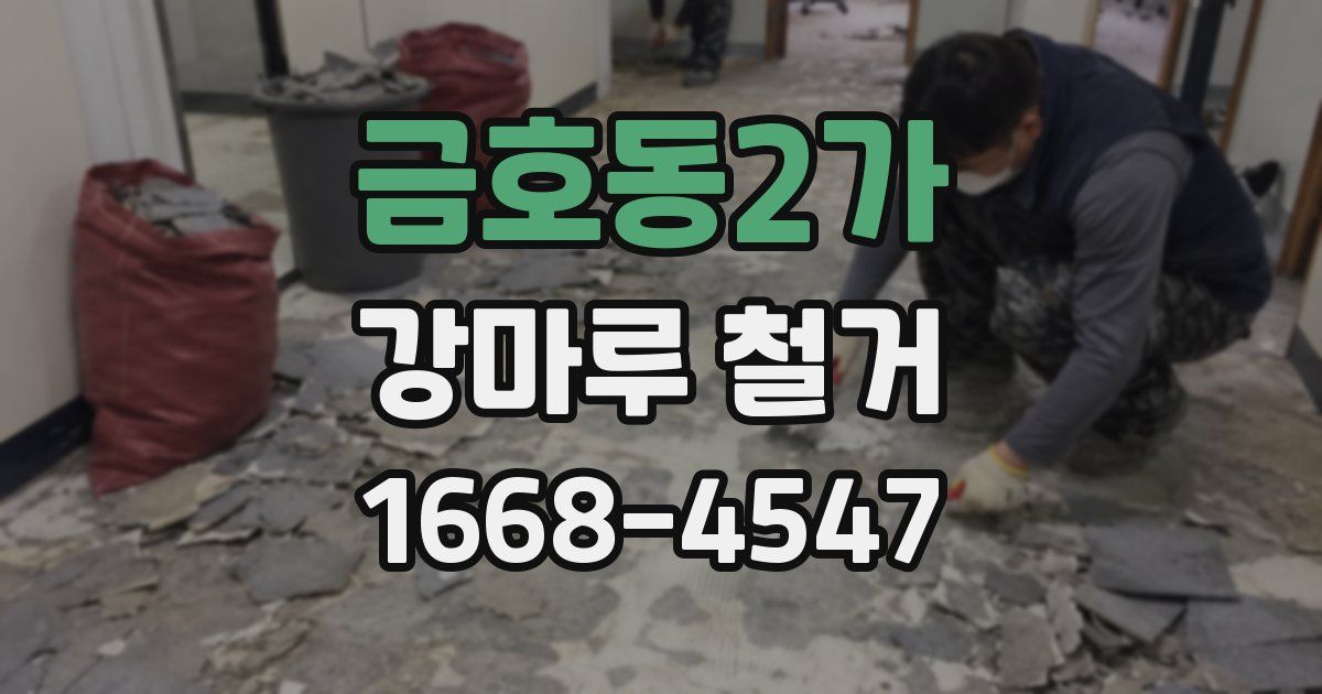 금호동2가 강마루 철거
