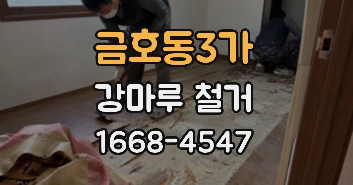 금호동3가 강마루 철거
