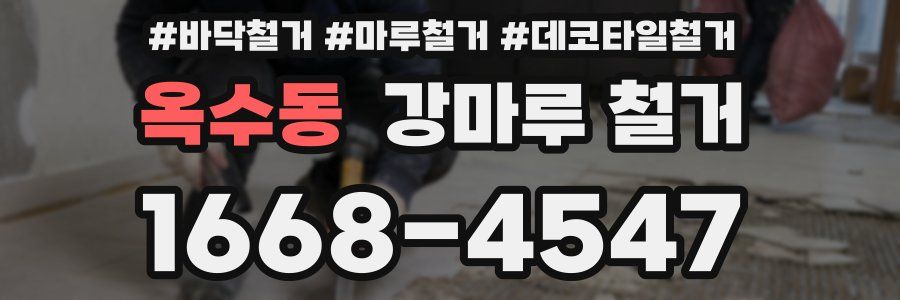 옥수동 강마루 철거