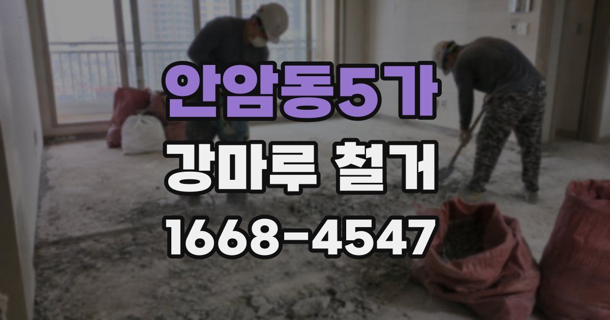 안암동5가 강마루 철거