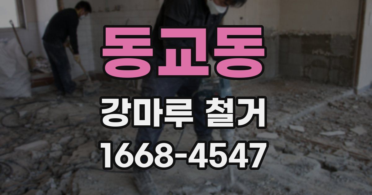 동교동 강마루 철거