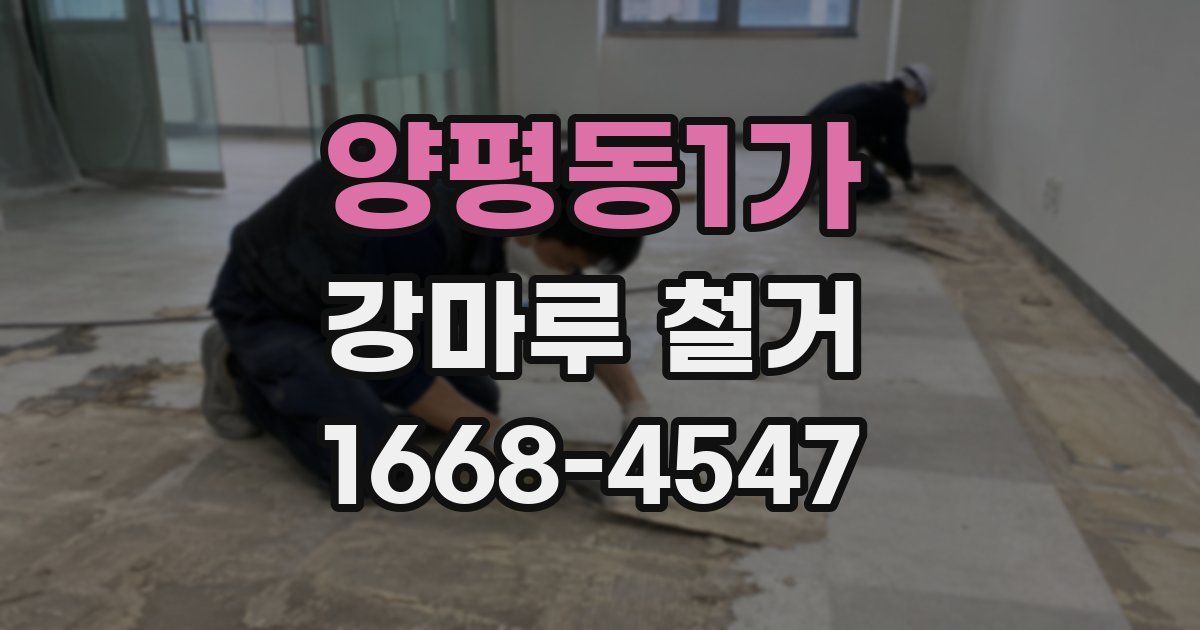 양평동1가 강마루 철거