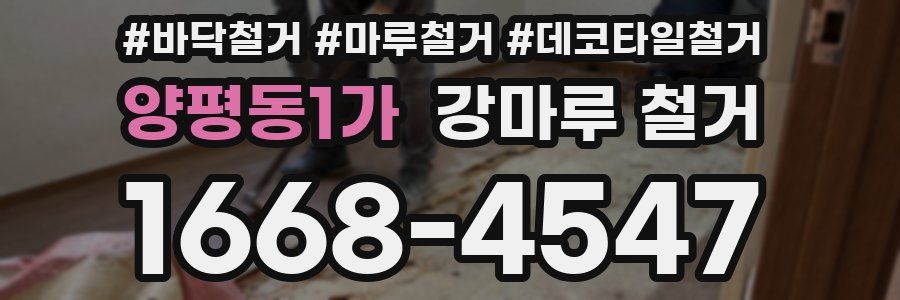 양평동1가 강마루 철거