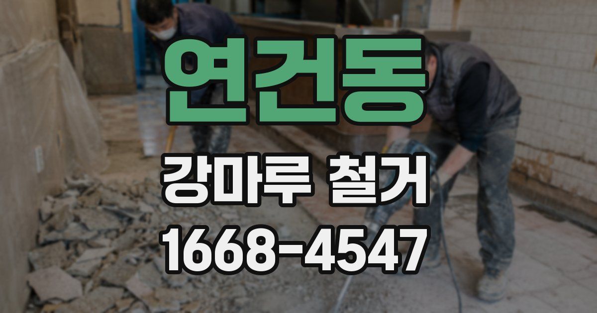 연건동 강마루 철거