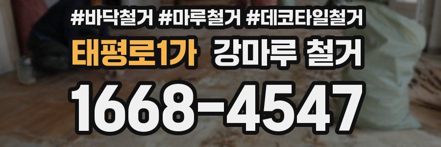 태평로1가 강마루 철거