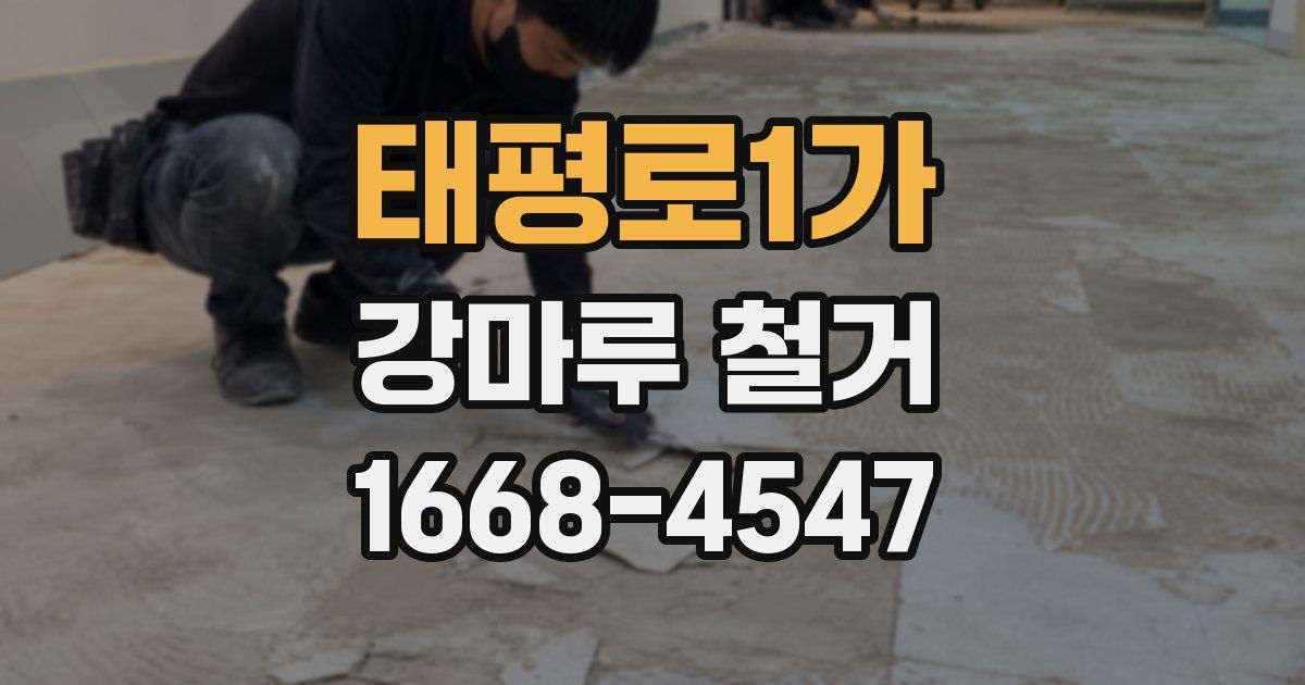 태평로1가 강마루 철거