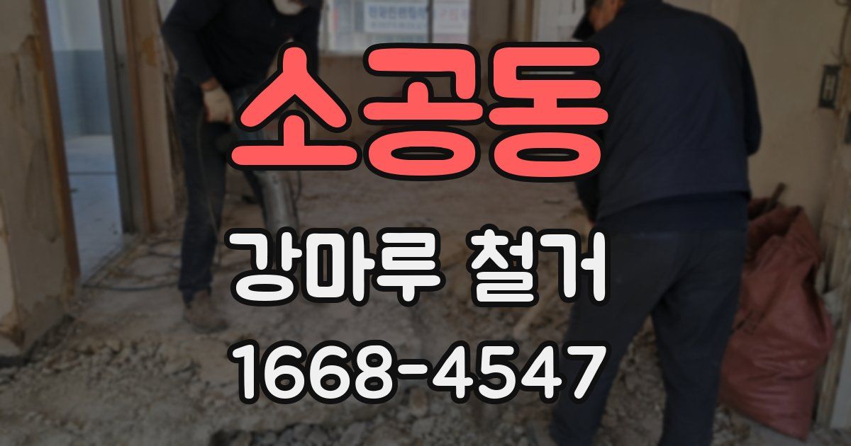 소공동 강마루 철거