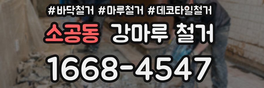 소공동 강마루 철거