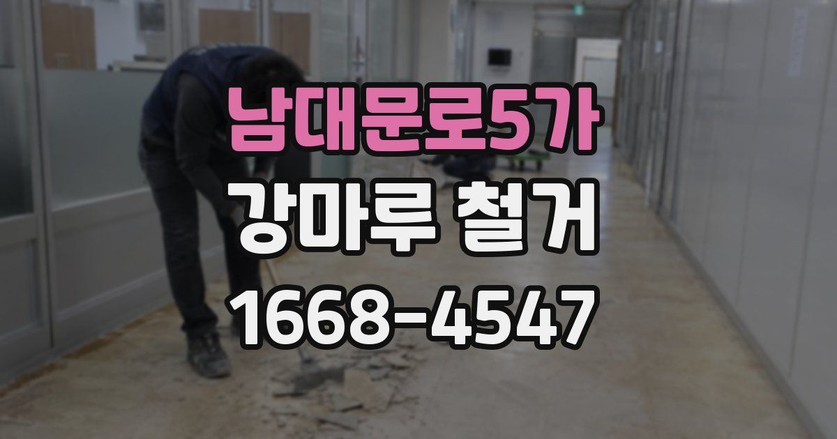 남대문로5가 강마루 철거