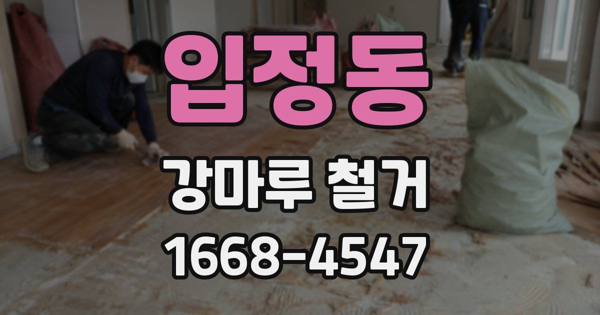 입정동 강마루 철거