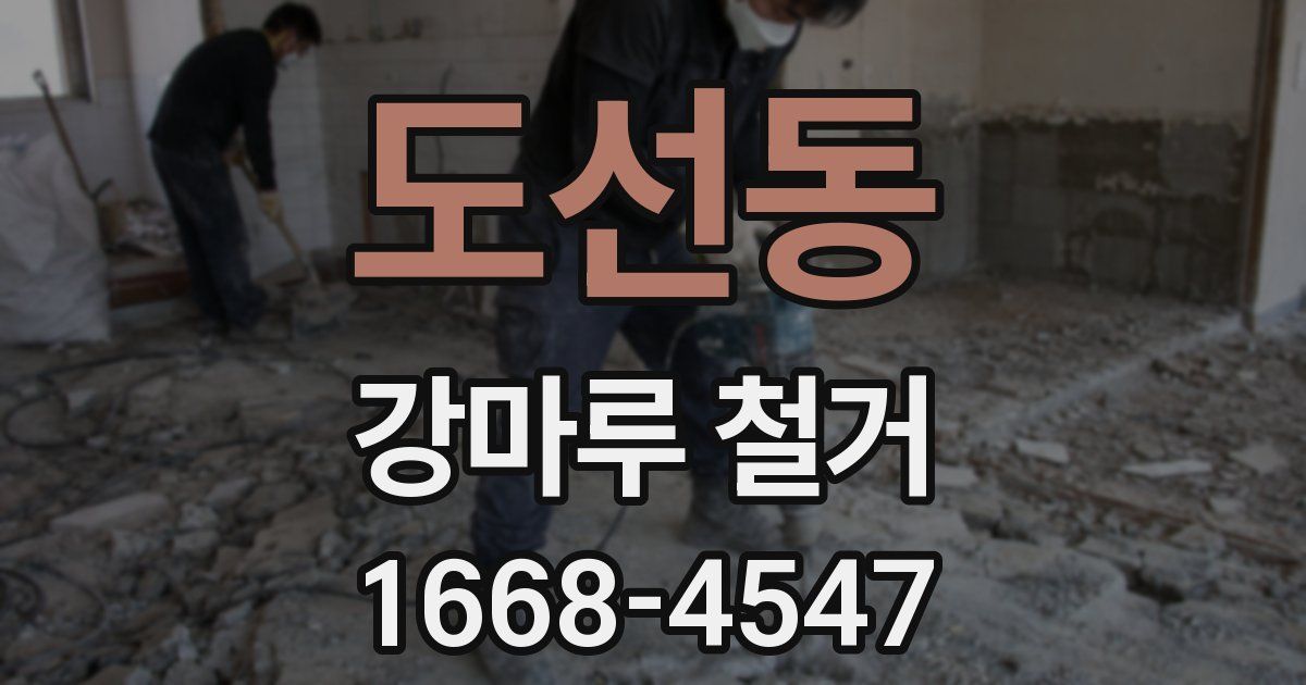 도선동 강마루 철거