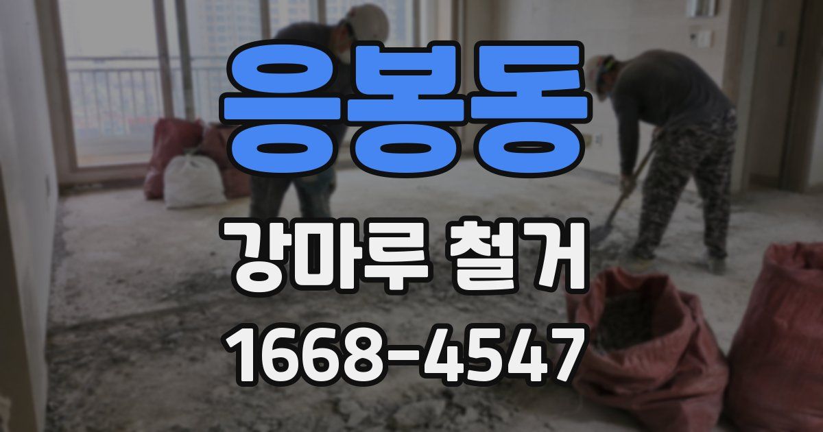 응봉동 강마루 철거