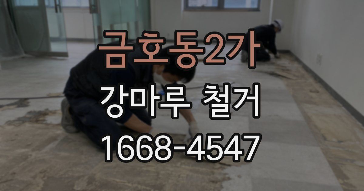금호동2가 강마루 철거