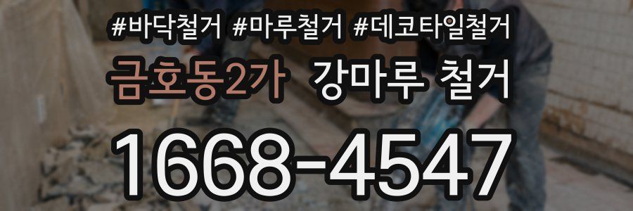 금호동2가 강마루 철거