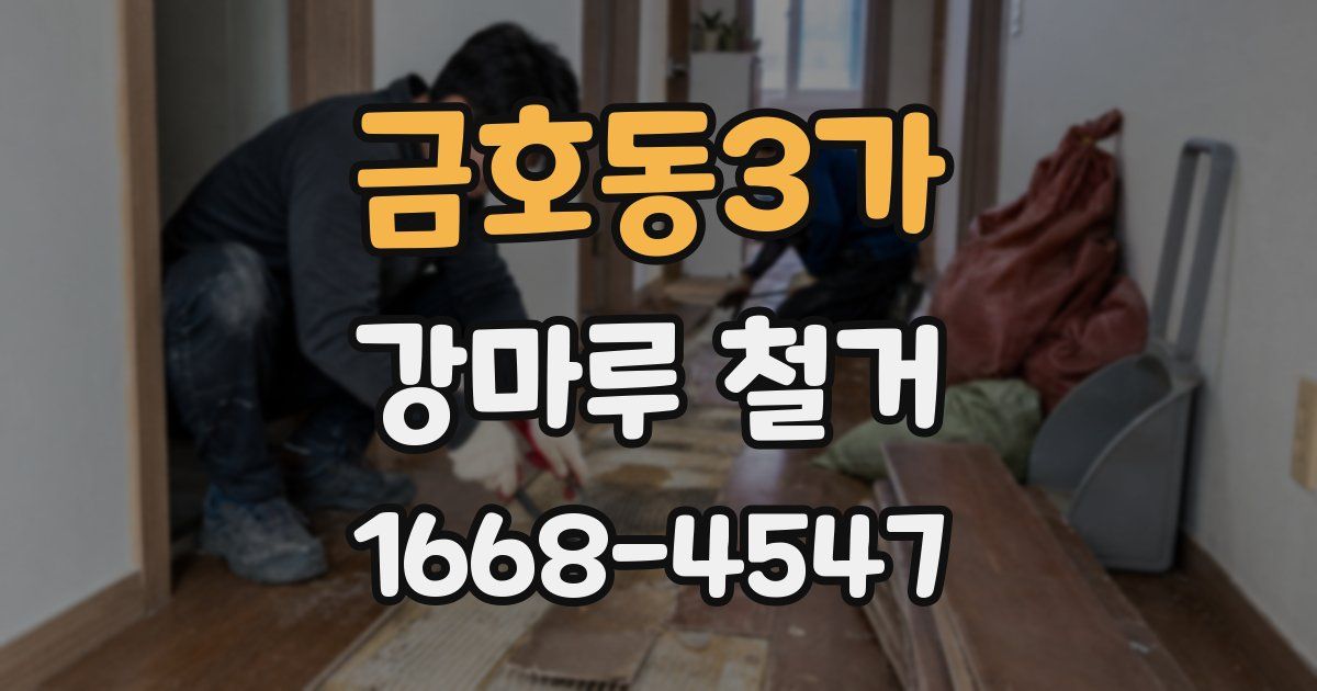 금호동3가 강마루 철거