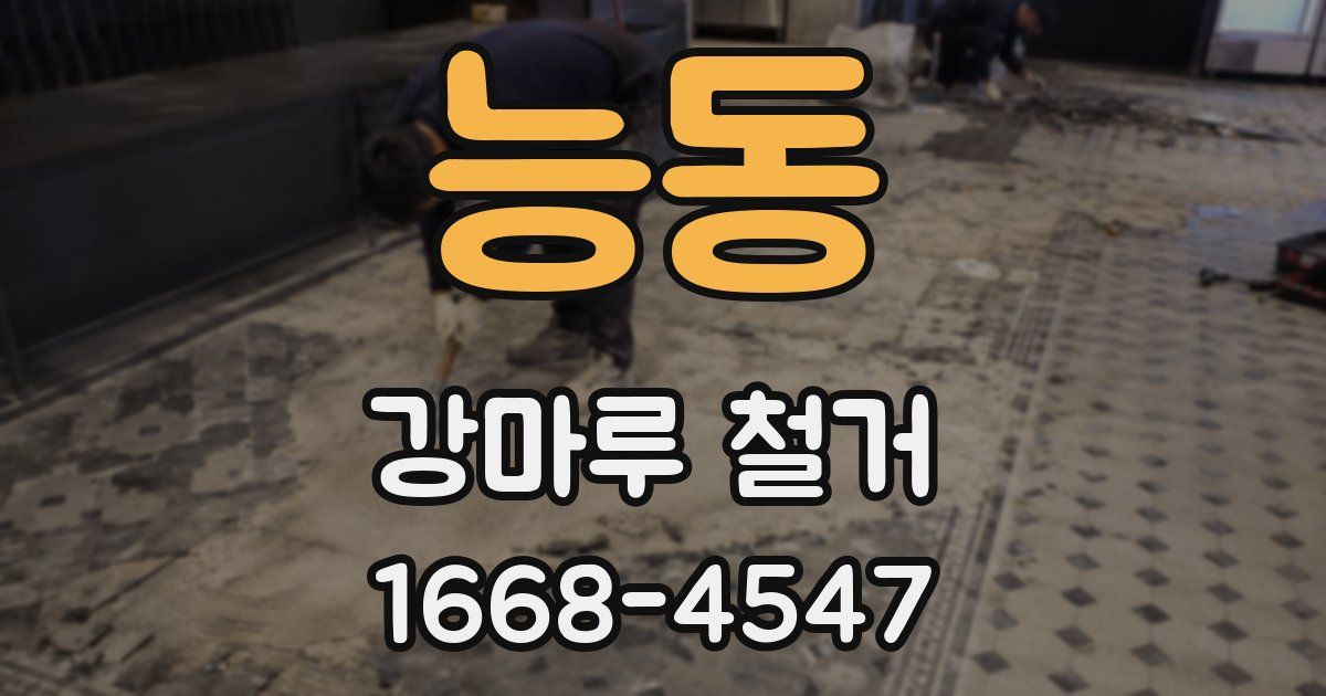 능동 강마루 철거