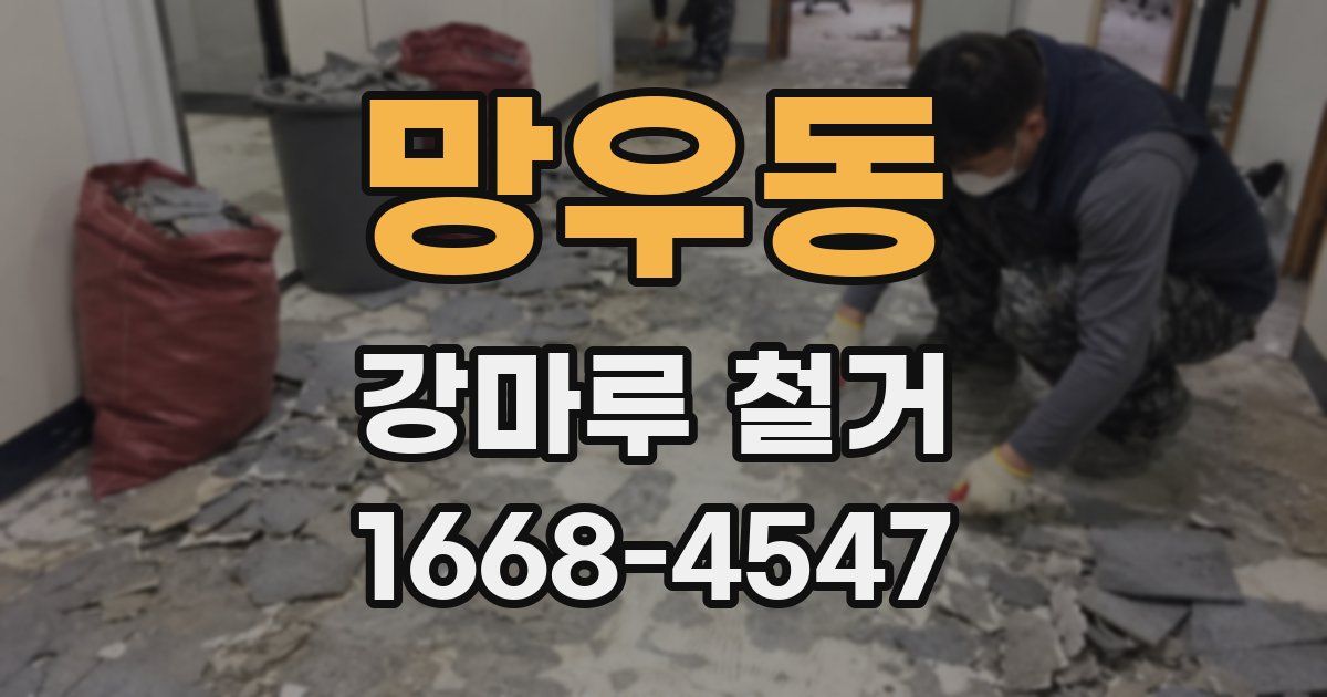 망우동 강마루 철거