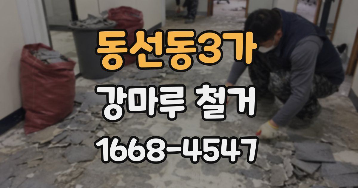 동선동3가 강마루 철거