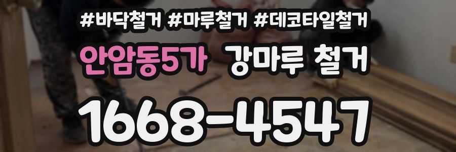 안암동5가 강마루 철거