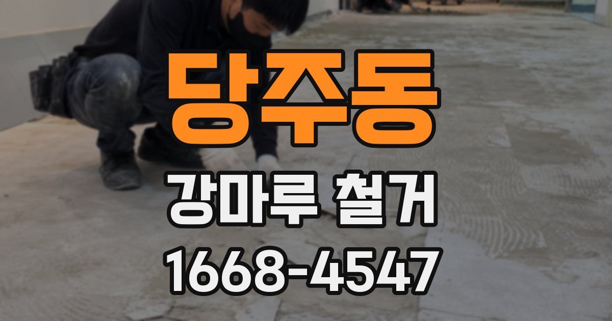 당주동 강마루 철거