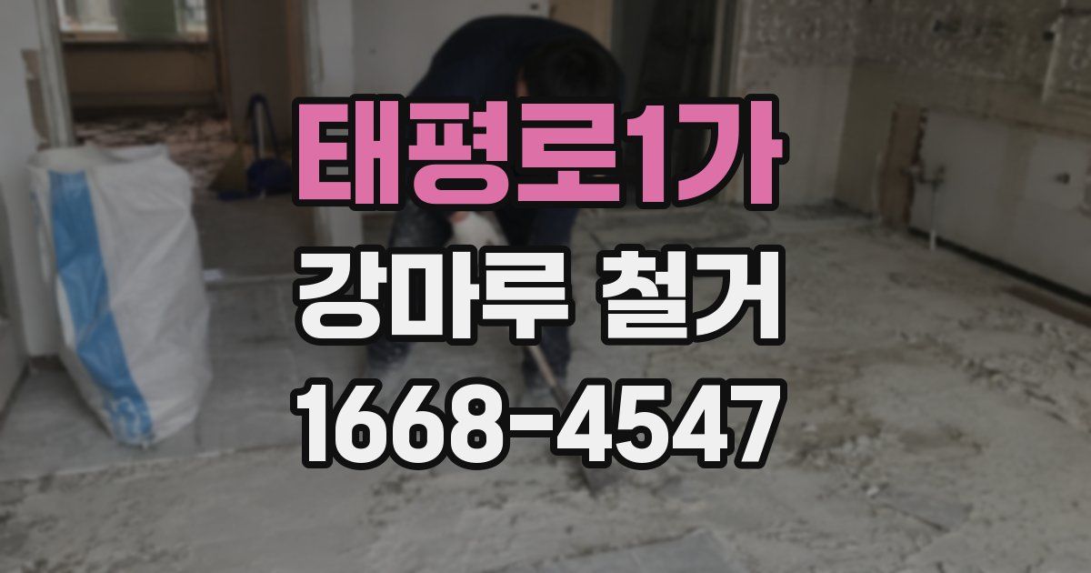 태평로1가 강마루 철거