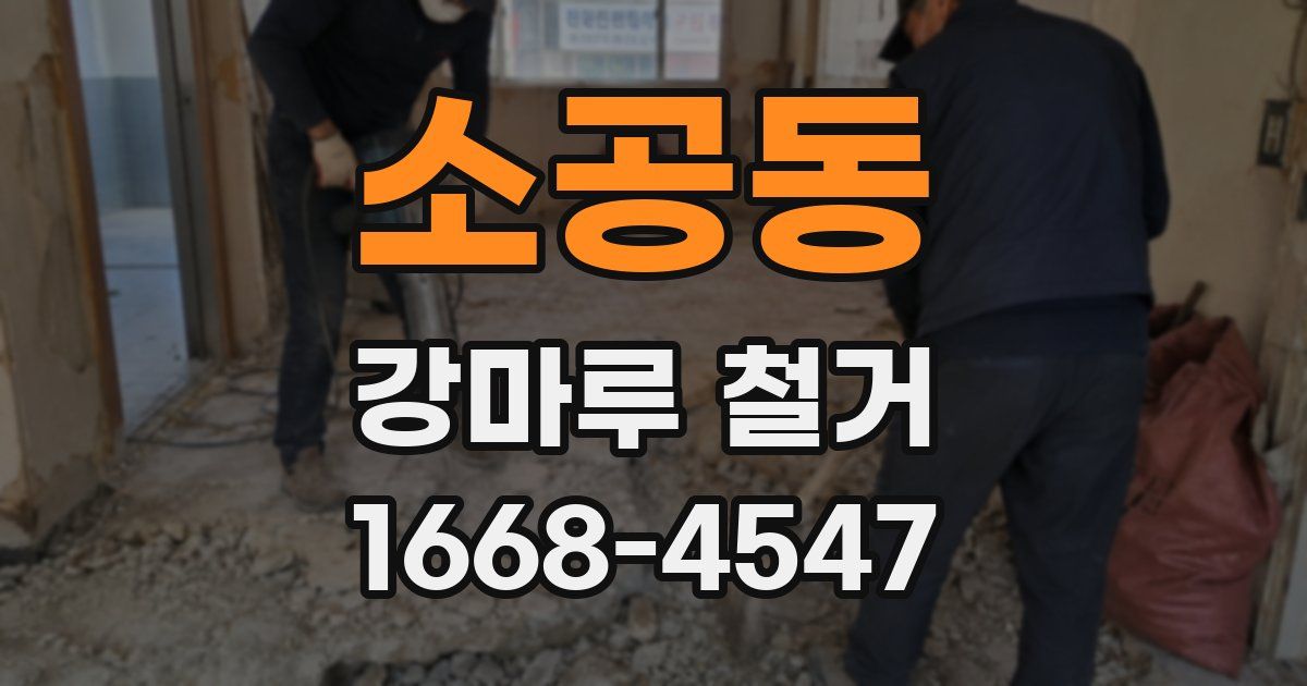소공동 강마루 철거