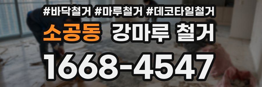 소공동 강마루 철거
