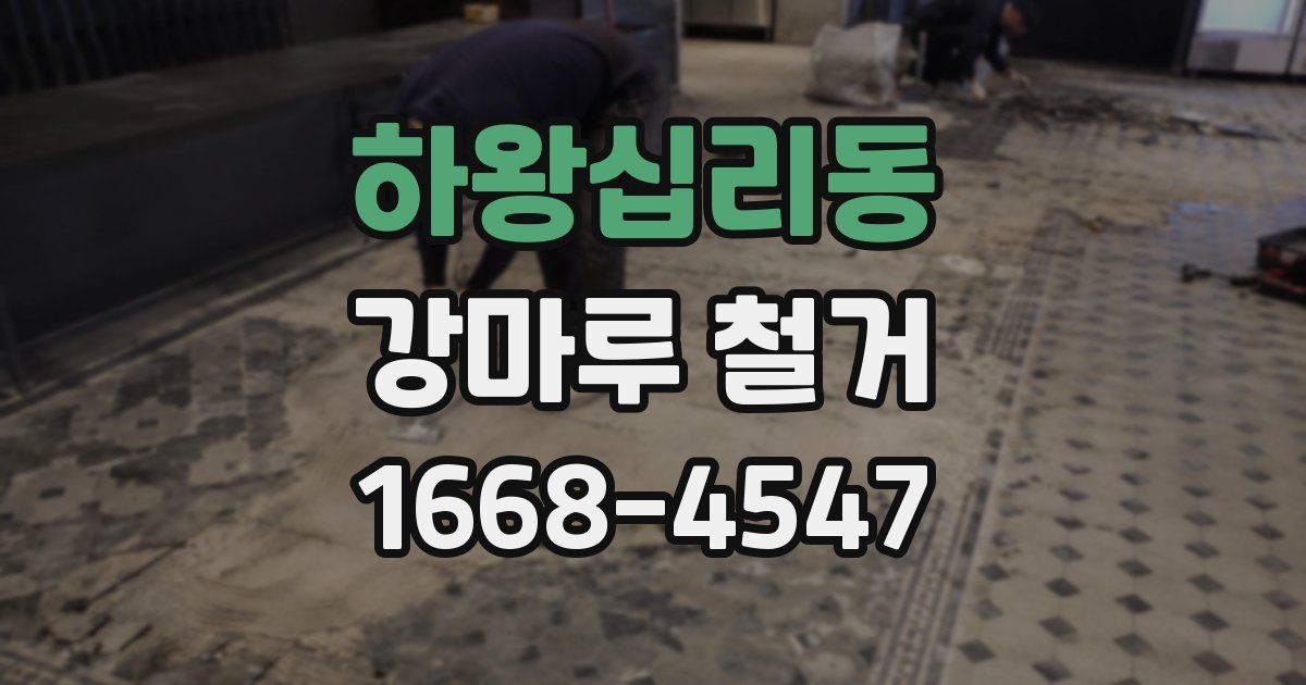하왕십리동 강마루 철거