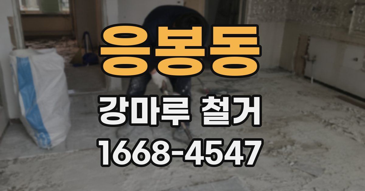 응봉동 강마루 철거