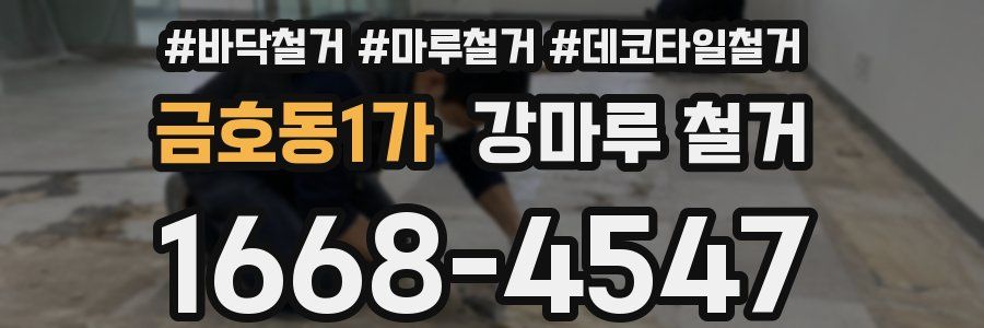 금호동1가 강마루 철거