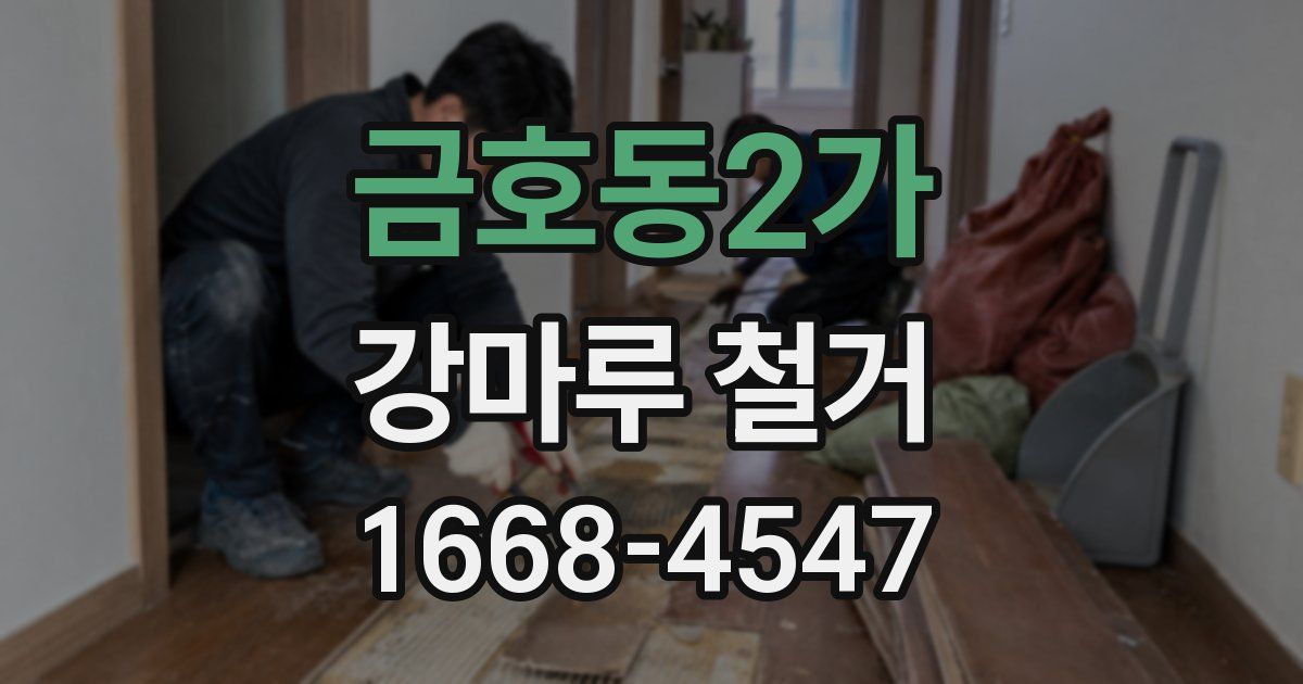 금호동2가 강마루 철거
