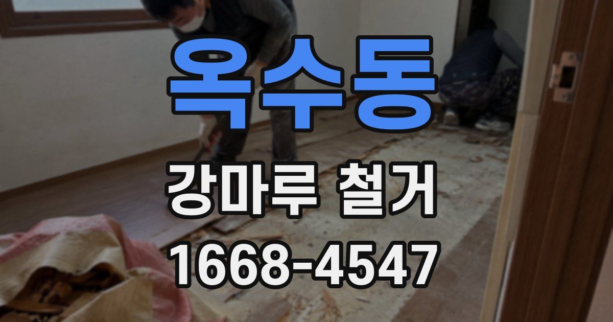 옥수동 강마루 철거