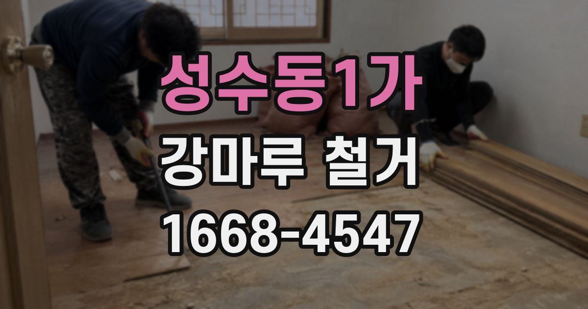 성수동1가 강마루 철거