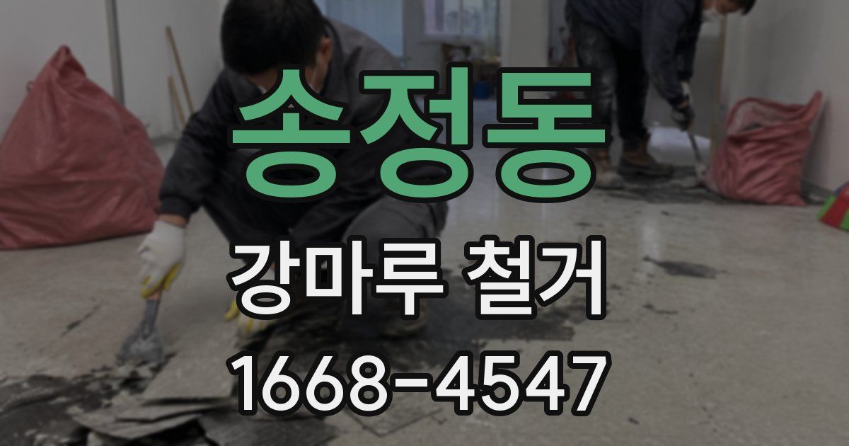 송정동 강마루 철거