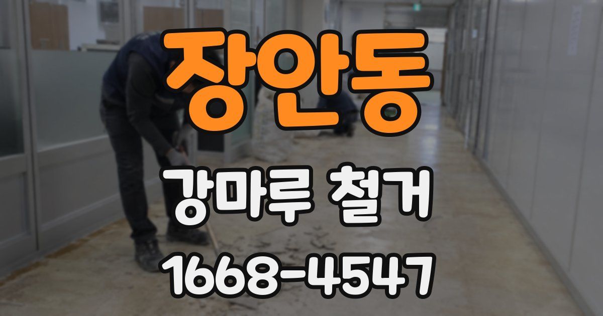 장안동 강마루 철거