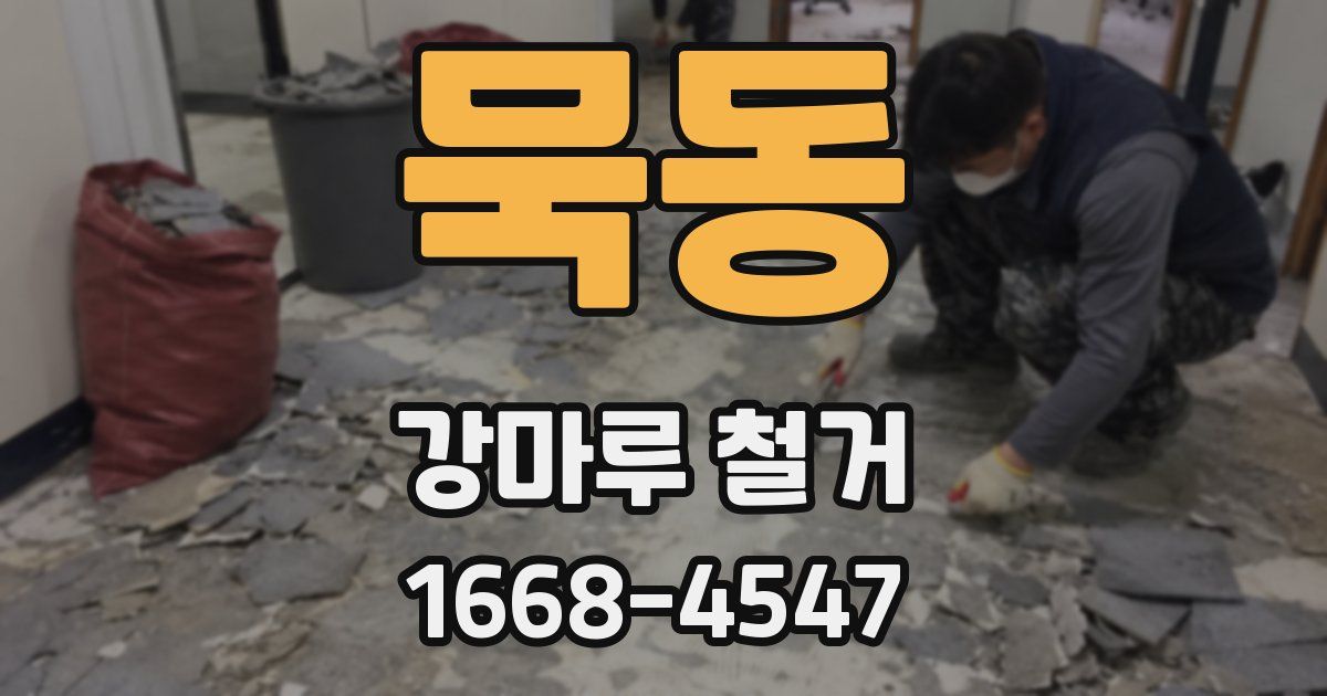 묵동 강마루 철거