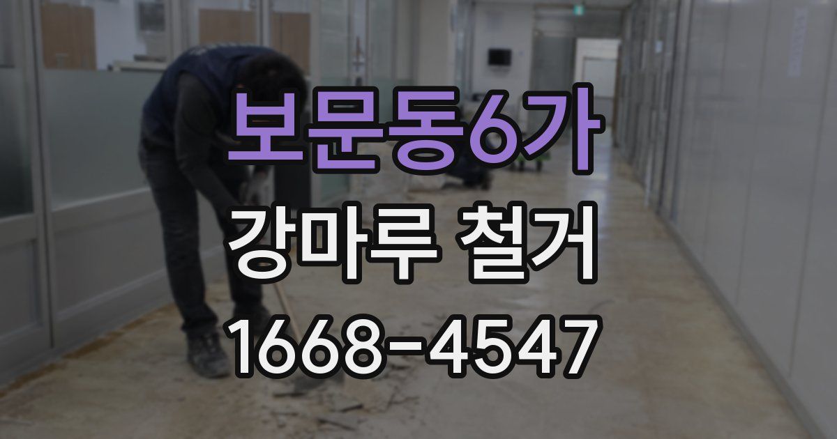 보문동6가 강마루 철거