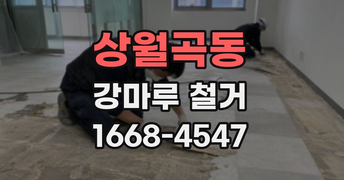 상월곡동 강마루 철거