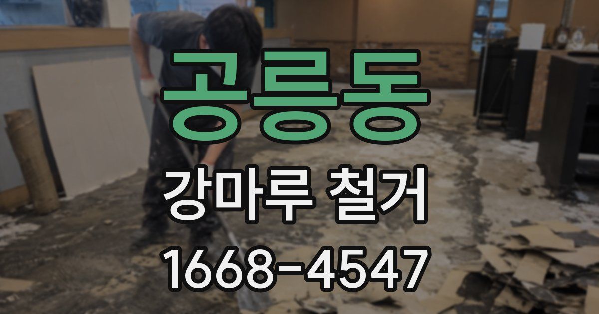 공릉동 강마루 철거