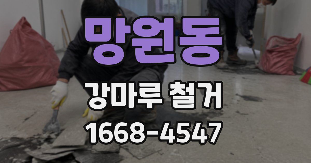 망원동 강마루 철거