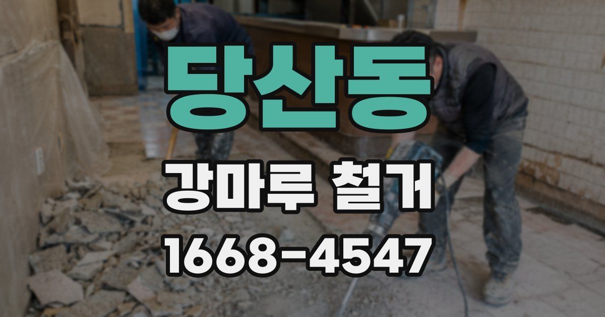 당산동 강마루 철거