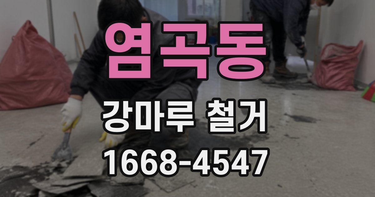 염곡동 강마루 철거