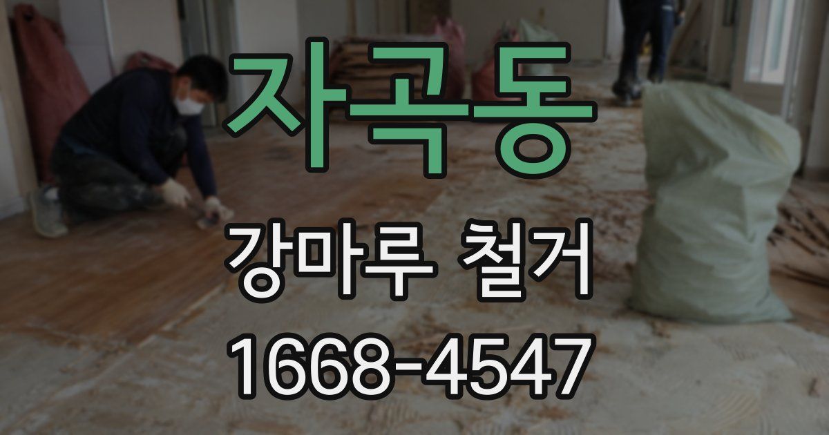 자곡동 강마루 철거