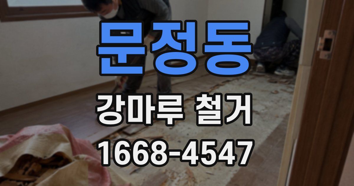 문정동 강마루 철거