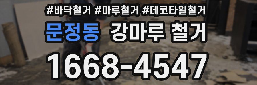 문정동 강마루 철거