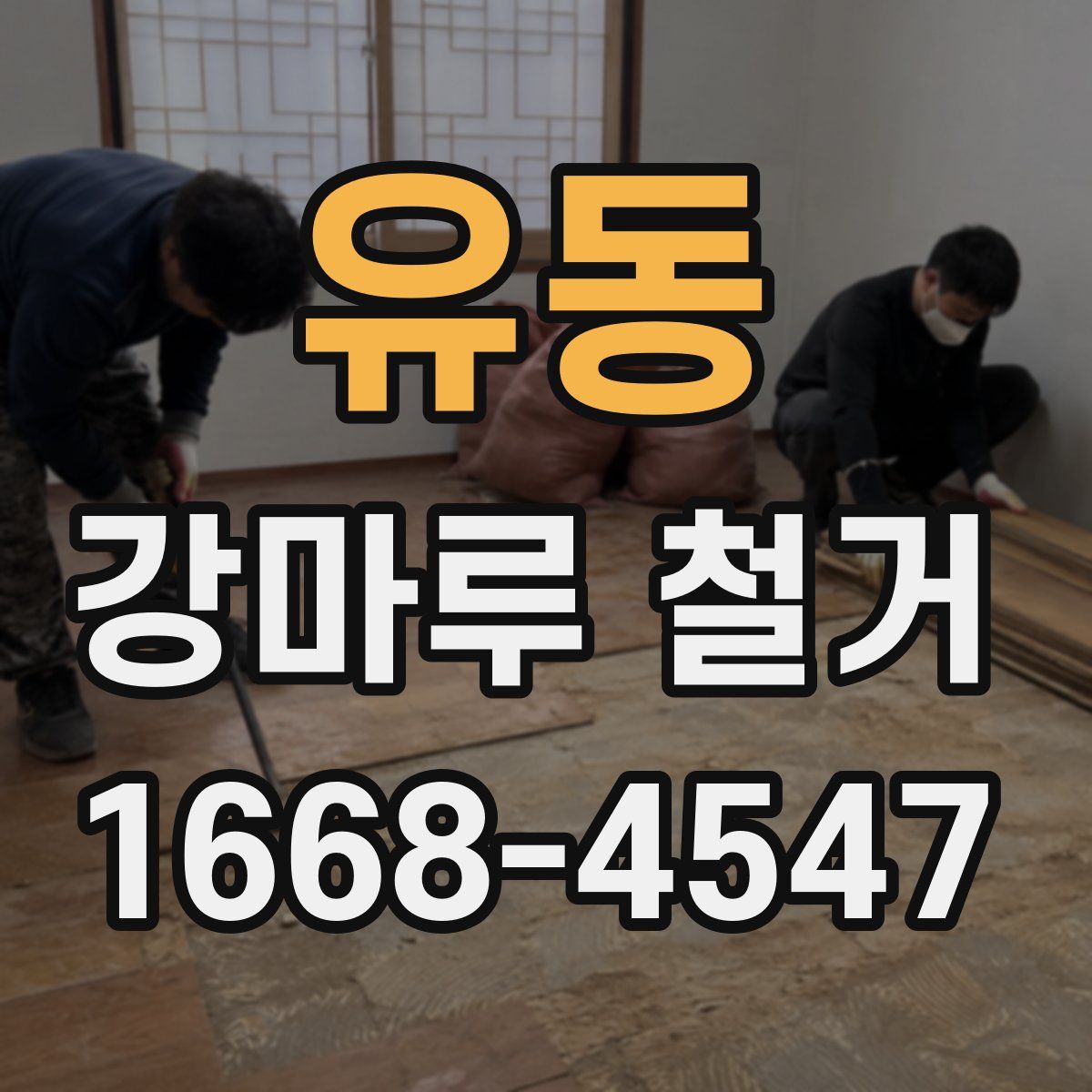 유동 강마루 철거